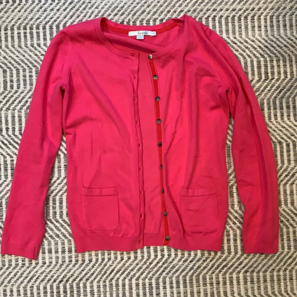 Boden pink cardigan